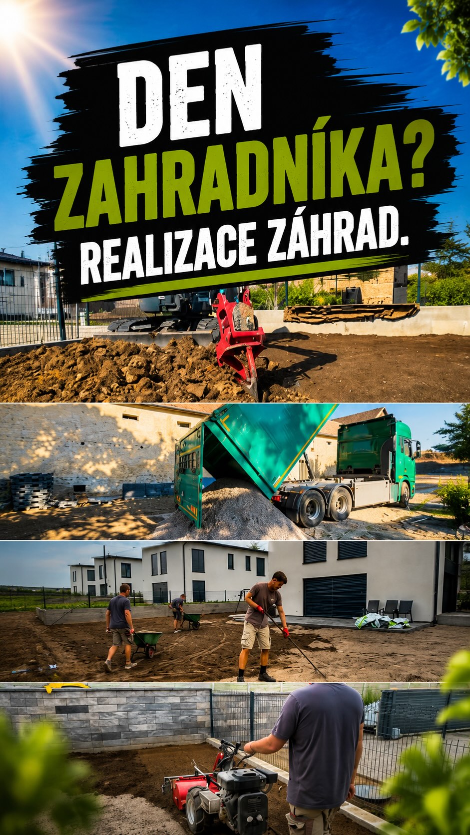 Jak vypadá den optikou zahradnické firmy? 👀

Co všechno se dá stihnout během jednoho pracovního dne na realizaci zahrady? 🌿🚜

Od 9:00 do 16:00 se může změnit opravdu hodně. Každá hodina znamená další kus hotové práce, další posun a další krok k výsledné podobě zahrady. Od přípravy terénu přes výsadbu až po finální úpravy – za každou proměnou je spousta práce, zkušeností, techniky a sehraný tým. 💪
…

How much can be accomplished in just one workday on a garden project? 🌿🚜

From 9:00 AM to 5:00 PM, a lot can change. Every hour brings new progress and takes the garden one step closer to its final look. From site preparation and planting to the finishing touches, every transformation is the result of hard work, experience, the right equipment, and a dedicated team. 💪