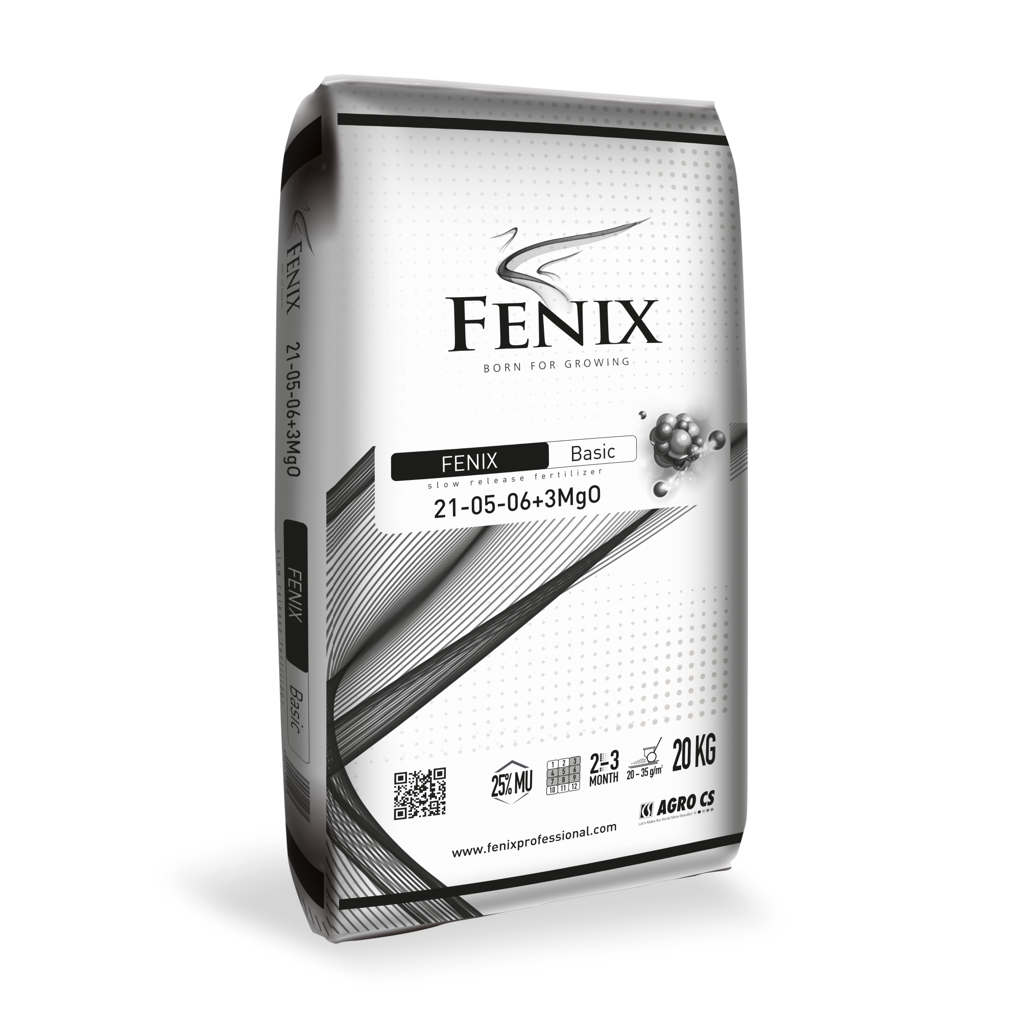 FENIX Basic 25 % N MU (C) dlouhodobě působící hnojivo 21-05-06+3Mg0 20 kg