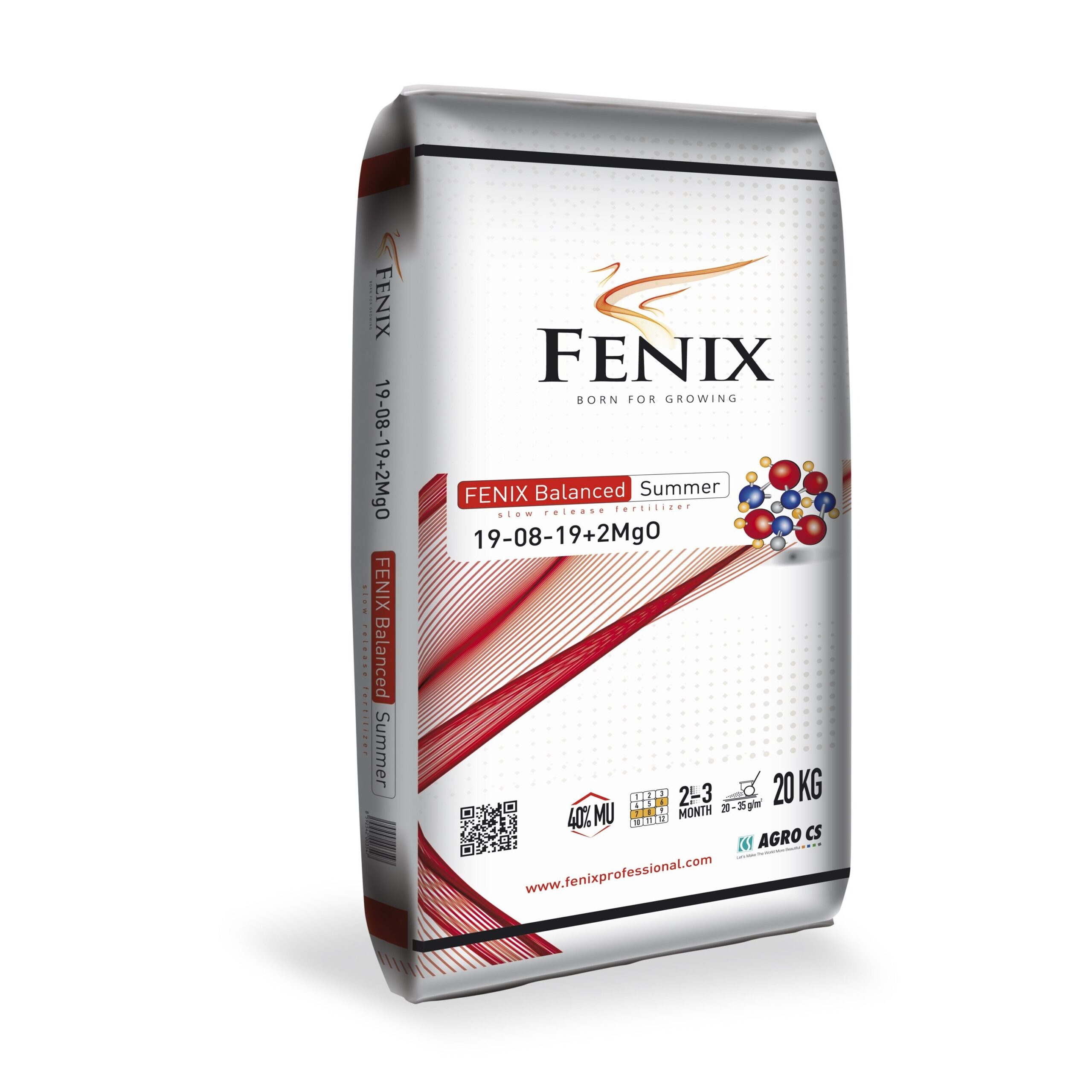 FENIX Balanced Summer 40 % N MU dlouhodobě působící hnojivo 19-08-19+2 MgO 20 kg