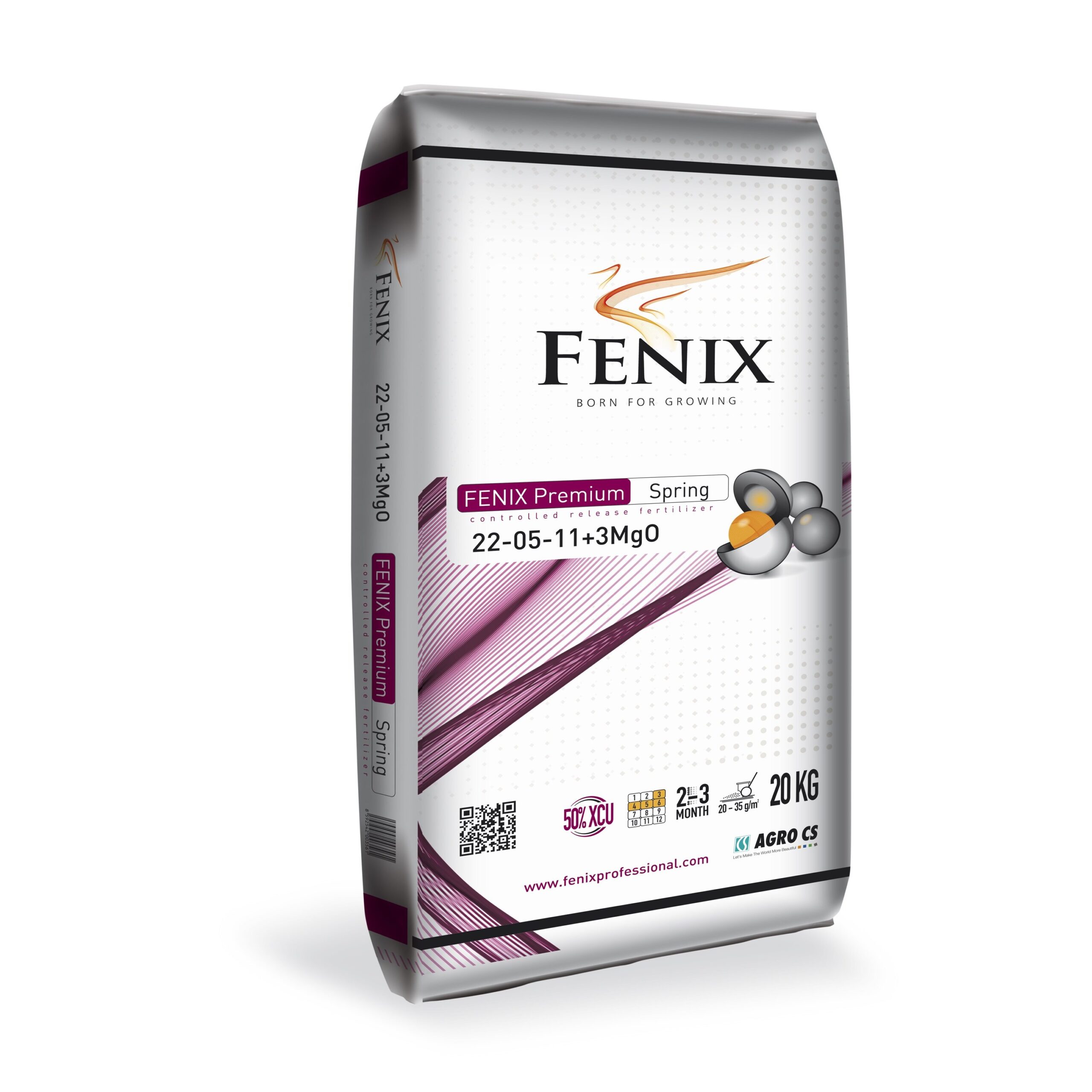 FENIX Premium Spring 50 % N CRF dlouhodobě působící hnojivo 22-05-11+3MgO 20 kg