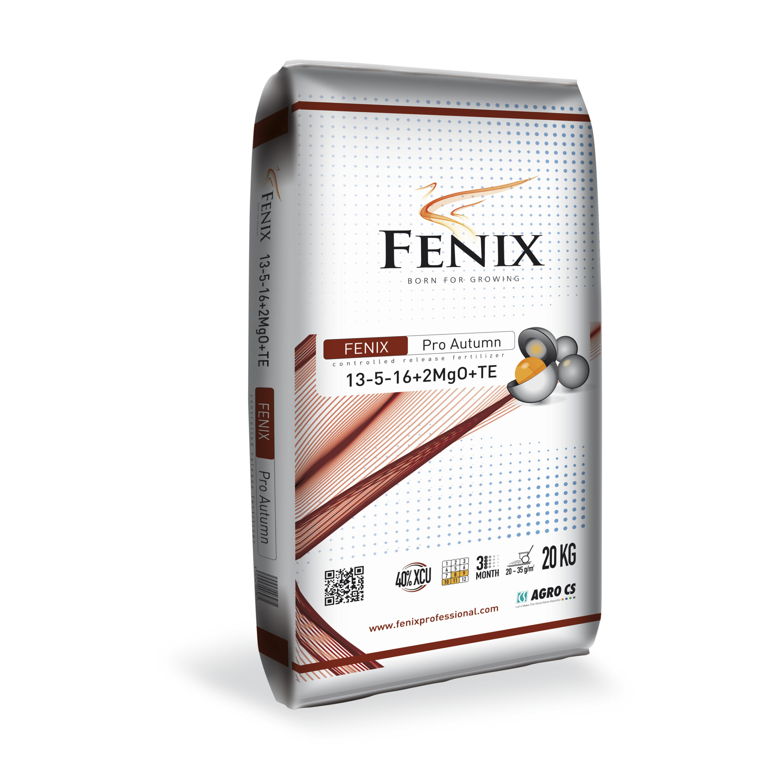 FENIX Pro Autumn 40 % N CRF dlouhodobě působící hnojivo 13-05-16+2MgO+TE 20 kg