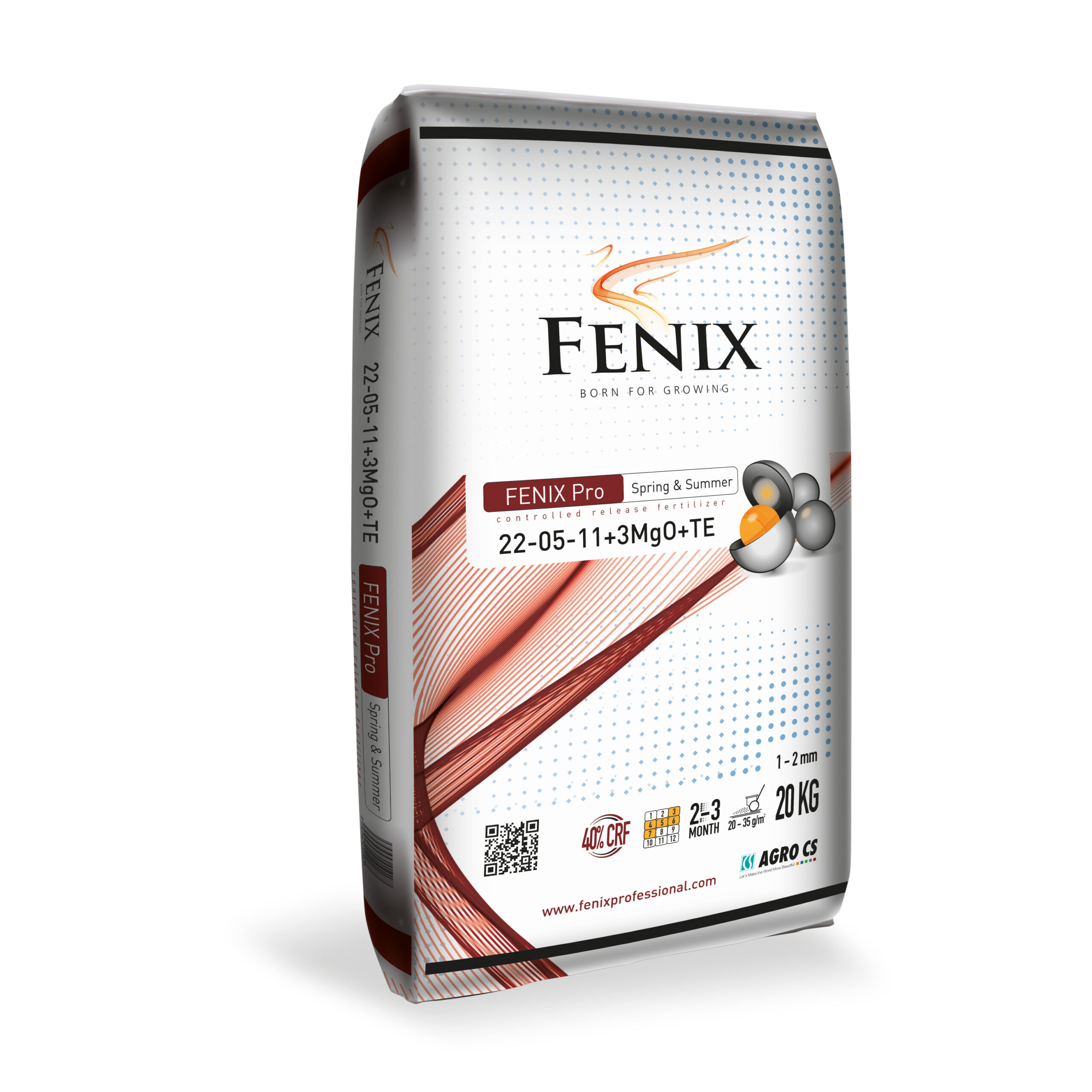 FENIX Pro Spring & Summer 40 % N CRF dlouhodobě působící hnojivo 22-05-11+3MgO+TE 20 kg