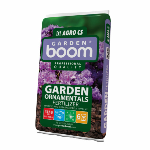 Garden Boom Garden Ornamentals – dlouhodobé hnojivo pro okrasné keře 15-07-20+3MgO 15 kg