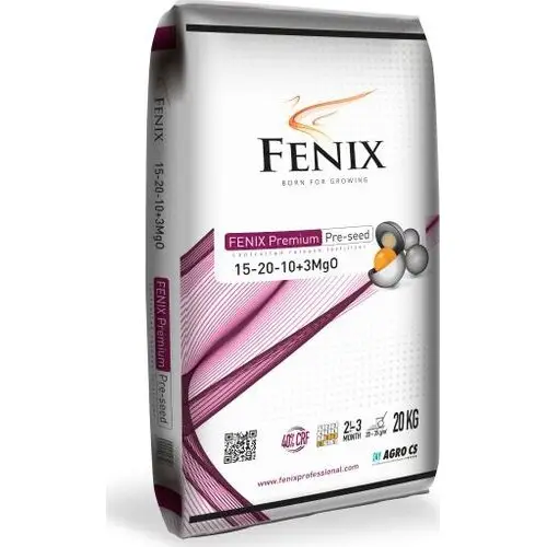 Fertilizer FENIX Premium Pre-seed 40% N CRF long-acting fertilizer 15-20-10+3 MgO 20 kg