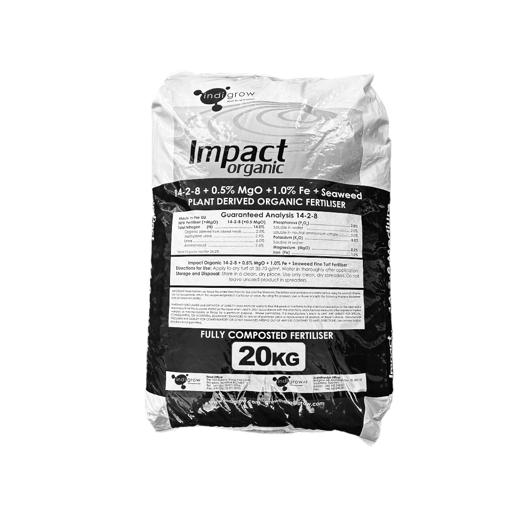 Impact Organic Medium  14-02-08+0.5MgO+1Fe+Seaweed 20 kg