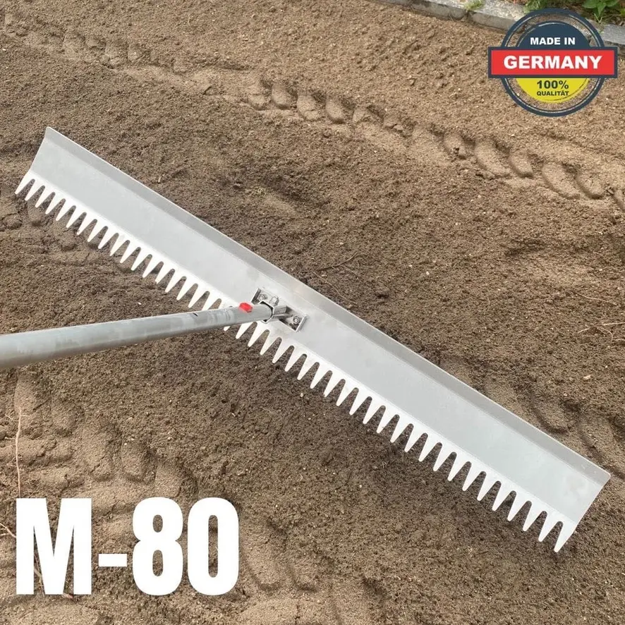 Risisani Prémiové krajinářské, srovnávací a uhlazovací hrábě M – 80 cm bez adaptéru a násady