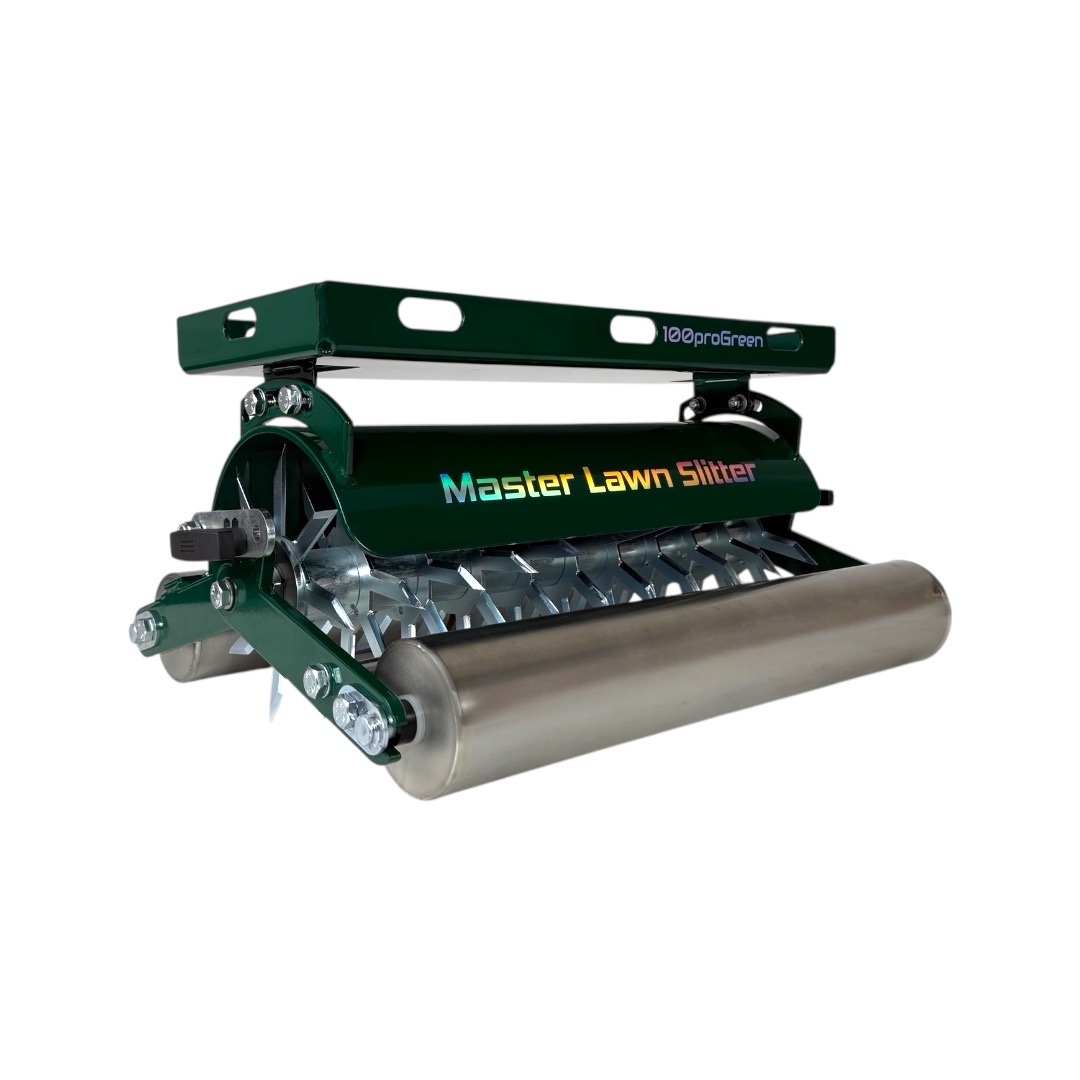 100proGreen Master Lawn Slitter 88 Green with 850 mm handle - Image 3