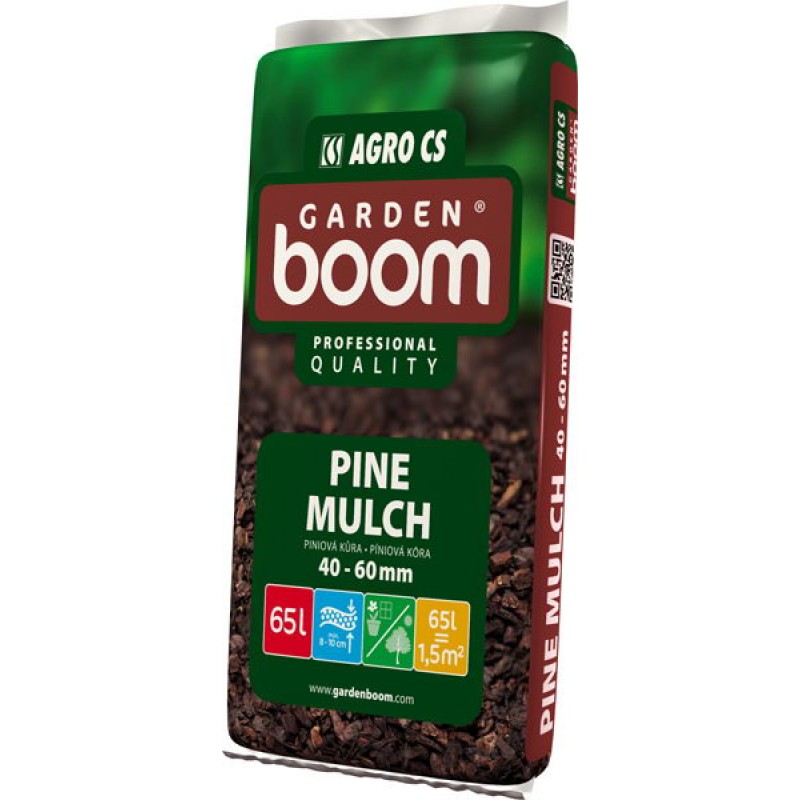 AGRO Garden Boom Piniová kůra 65 l  – frakce 40–60 mm